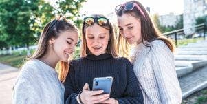 teens socializing