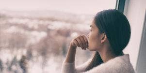 woman in a toxic marriage thinking of leaving her husband
