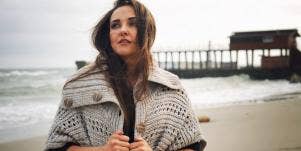 woman on beach