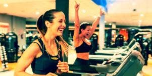 women on treadmills
