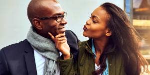 girlfriend saying sweet things to her boyfriend