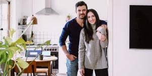 couple in a new home