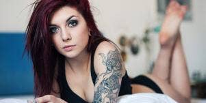 woman with tattoos