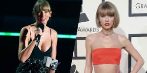 Taylor Swift, boob job before and after