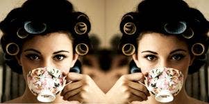 tea and curlers
