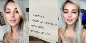 Desi Hoffman TikTok about teacher charging students to use bathroom