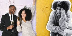 Woman partying