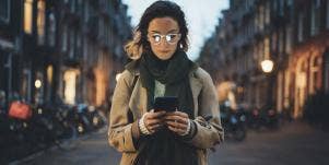 woman on phone