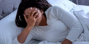 woman with insomnia