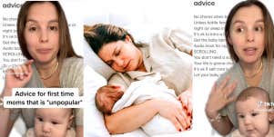 Sleep consultant, mom with baby