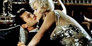 Tony Curtis and Marilyn Monroe