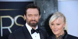 hugh jackman posing with wife deborra lee furness