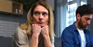 unhappy married couple