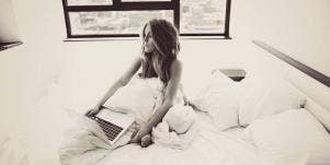 girl on computer