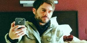 man taking a selfie