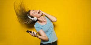 Listening to music