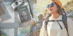 Woman traveling in Germany 