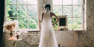 woman in wedding dress