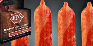 bacon condoms for his penis