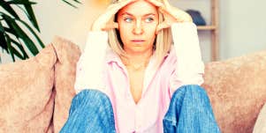 woman frustrated after finding out her kid is a bully