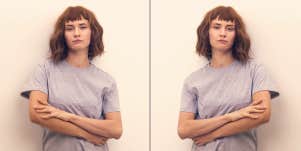 woman crossing arms