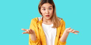 confused woman wondering why she pushes men away