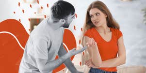 Man arguing with woman