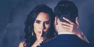 woman keeping a secret