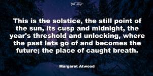 margaret atwood winter solstice quote