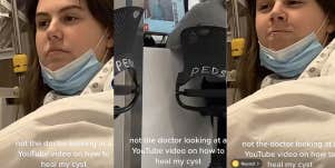 woman, doctor, hospital 