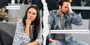 Woman and man arguing