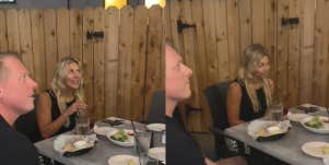 Woman's husband on date with another woman