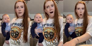 Mother and her baby on TikTok