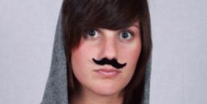 woman mustache
