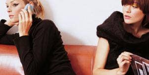 woman waiting for him to call back