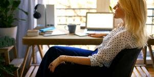 office woman at her desk