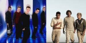 NSync from Bye Bye Bye and One Direction from What Makes You Beautiful