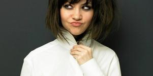 woman buttoned up white shirt