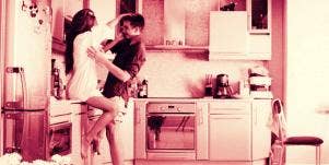 couple in kitchen