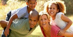 family at park.