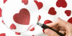 magnifying glass hearts