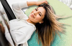 Woman finding herself after divorce 
