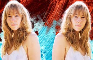Woman living her life in fire and ice, bipolar disorder