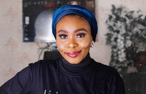 Beautiful African woman, smiling 