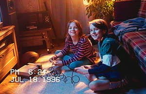 '90s kids playing Nintendo
