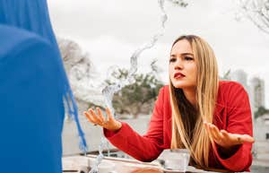 Woman losing a friend 