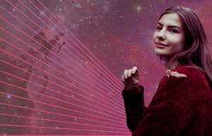 woman in galaxy looking forward to october 2024 horoscopes
