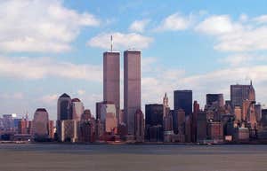 The twin towers before 9/11.