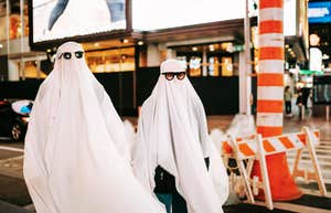 Ghosts on halloween night