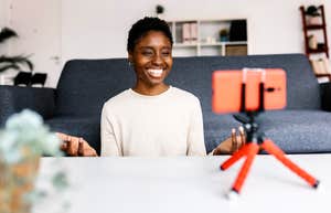 woman doing action to make people respect her